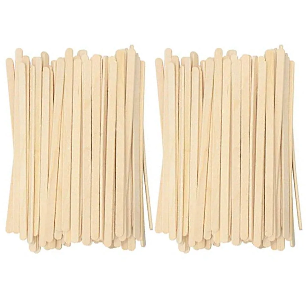 100pc Birchwood Coffee Stirrers Cocktail Mixer Drink Swizzle Mix Bar Craft Stick