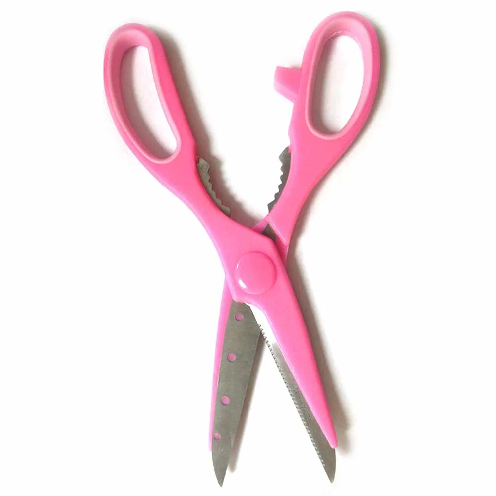 2pc Pink Scissors Stainless Steel Kitchen Sharp Shears Multi-Purpose Food Cutter
