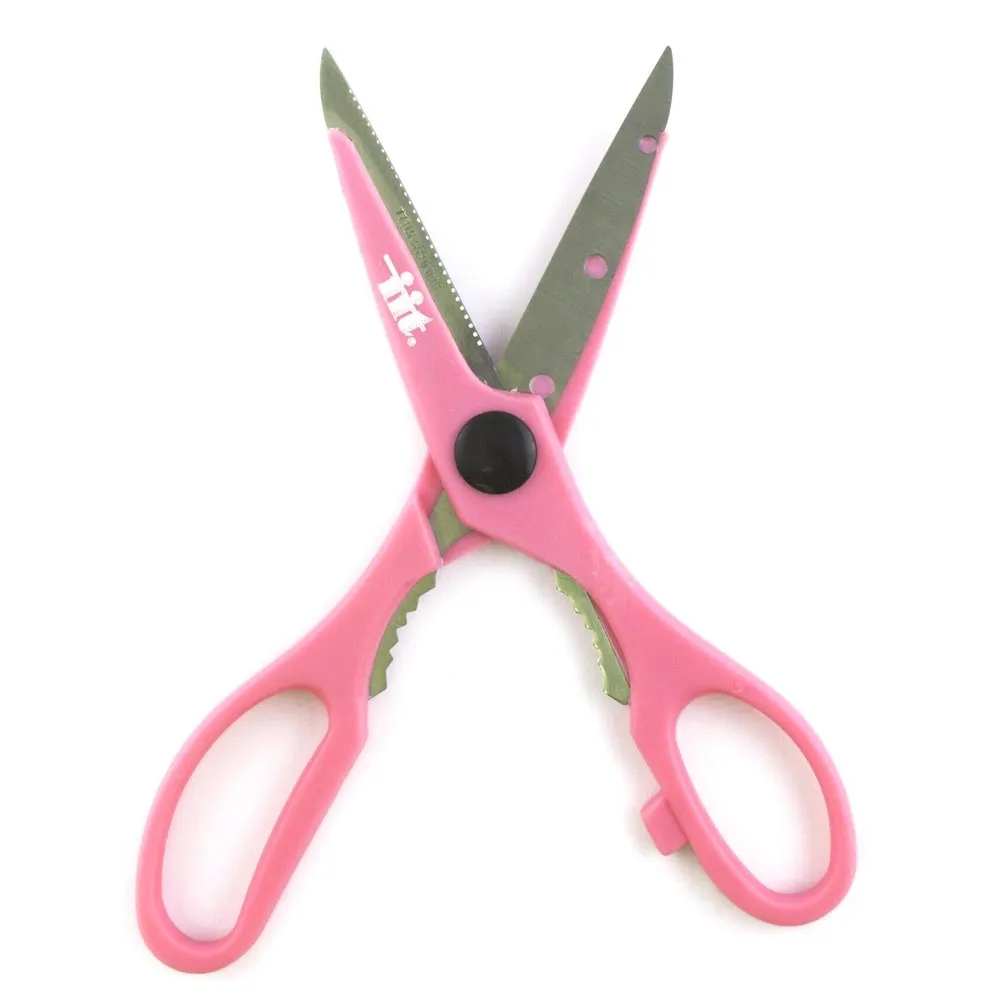 2pc Pink Scissors Stainless Steel Kitchen Sharp Shears Multi-Purpose Food Cutter