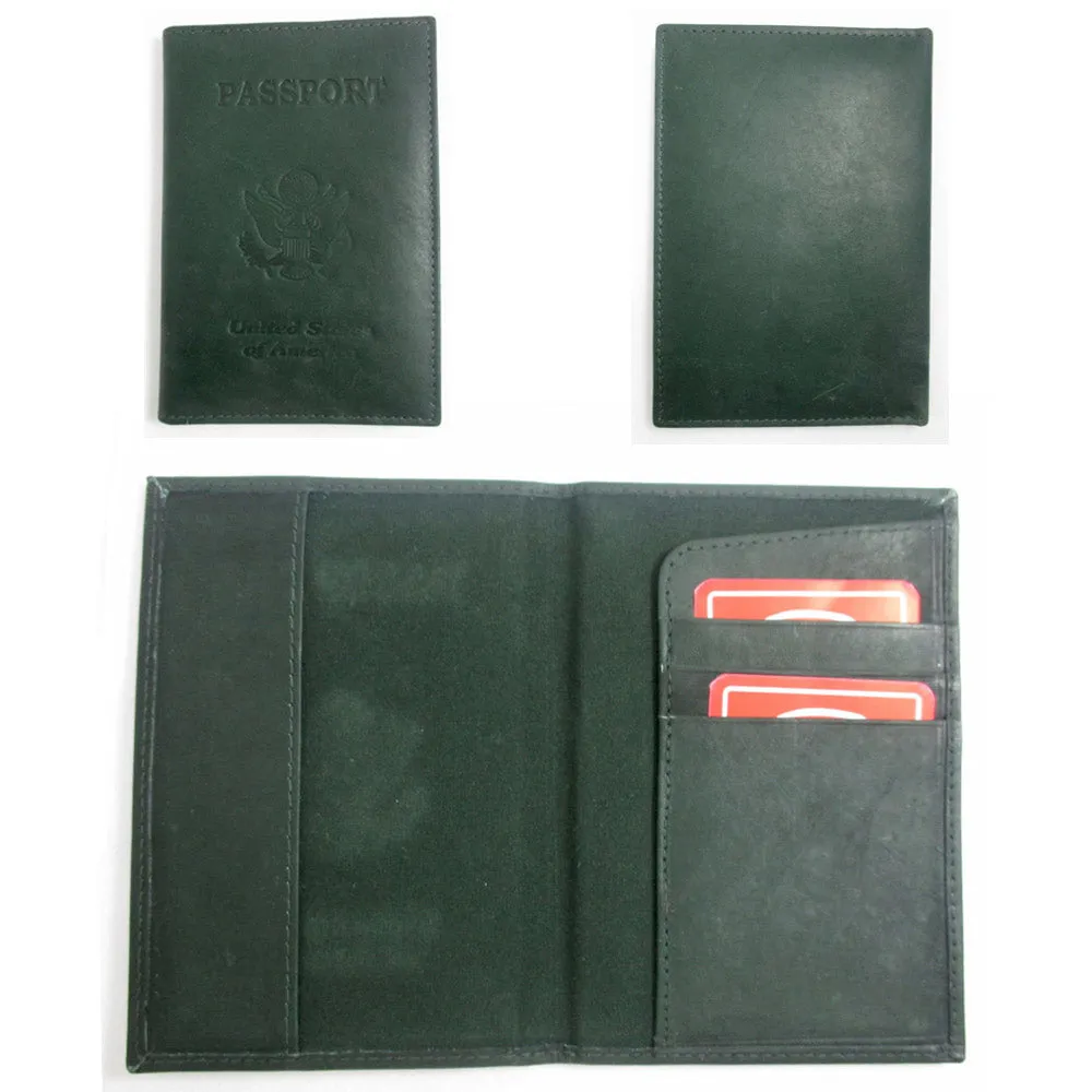 3 Usa Passport Holder Organizer Card Case Protector Leather Cover Travel Wallet