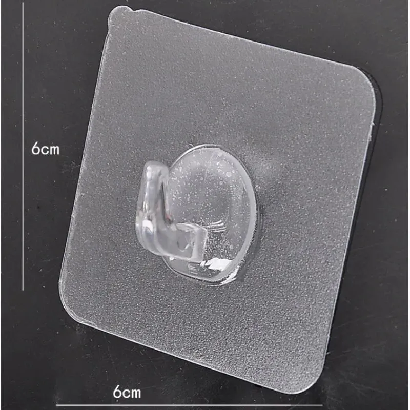 30 Pcs Transparent Strong Self Adhesive Wall Hooks Accessories