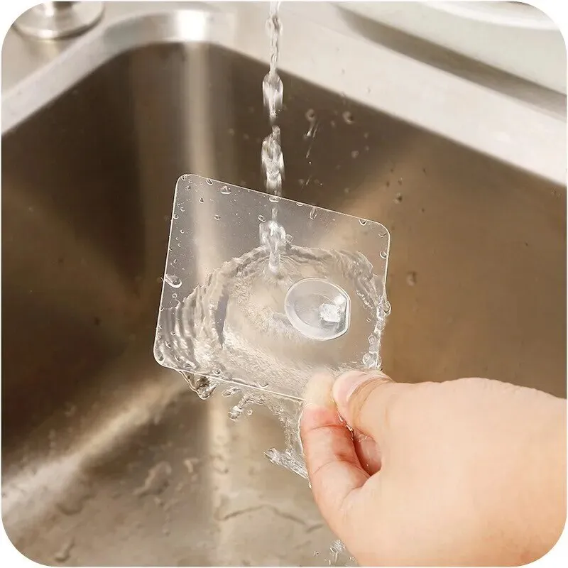 30 Pcs Transparent Strong Self Adhesive Wall Hooks Accessories