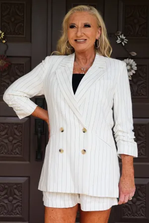 Bishop   Young Ticket To Paradise Stripe Riviera Blazer