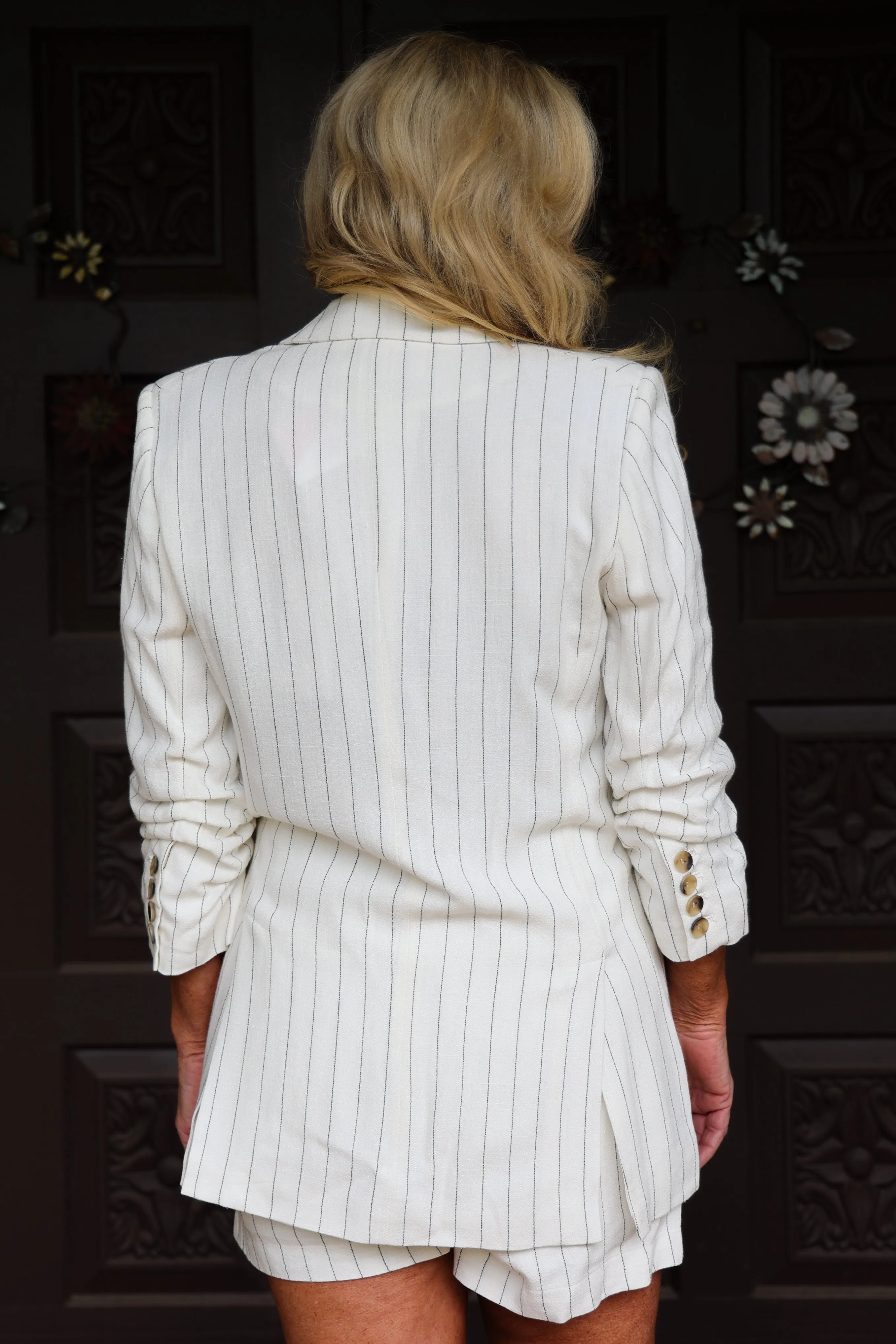 Bishop   Young Ticket To Paradise Stripe Riviera Blazer