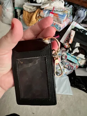 Cowhide Key Chain ID Wallets