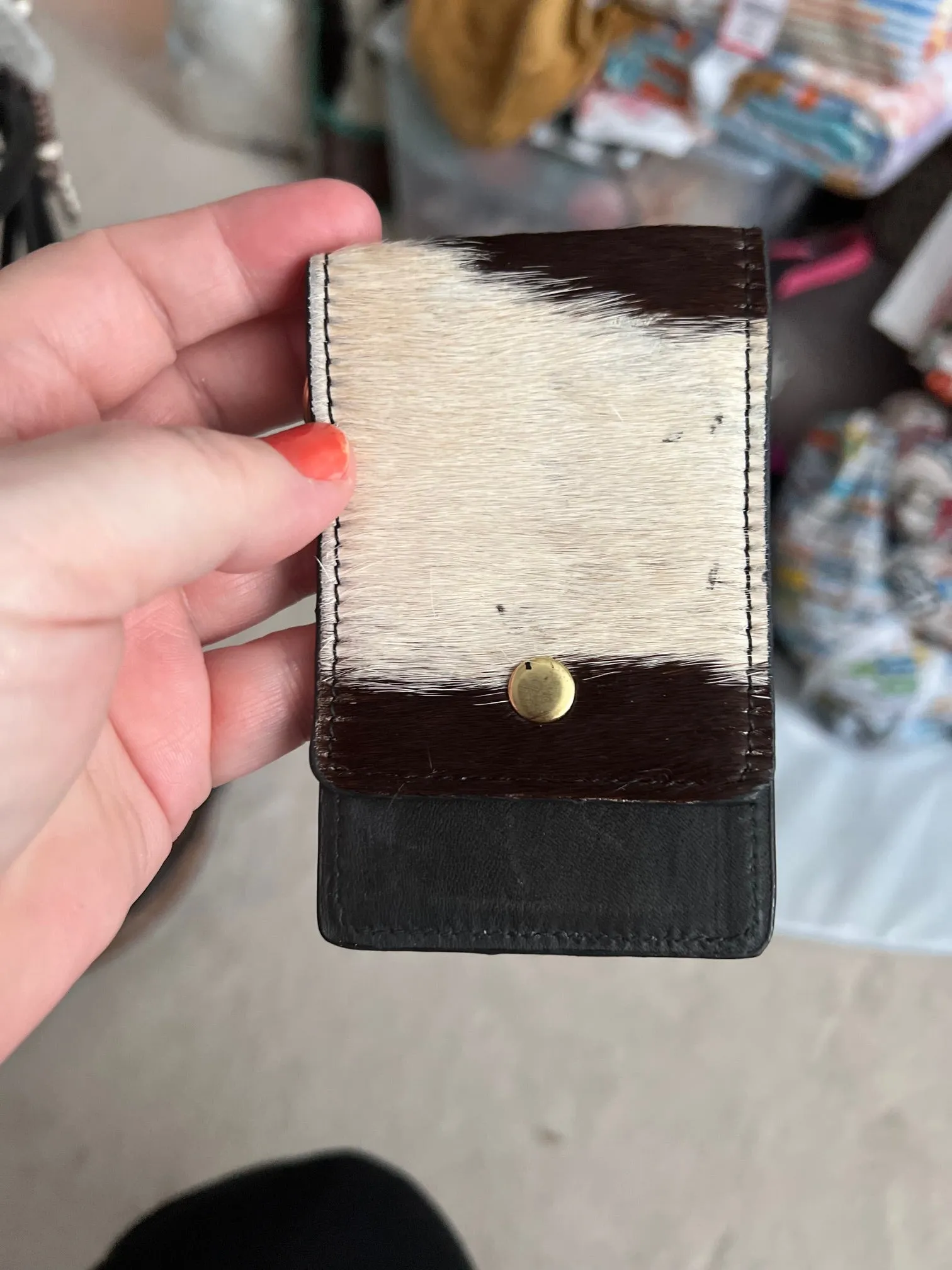 Cowhide Key Chain ID Wallets