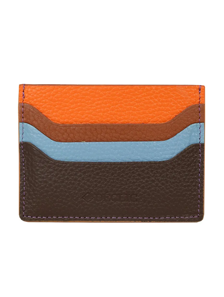 DCLIC Racer Stripe Credit Card Wallet - Chocolate