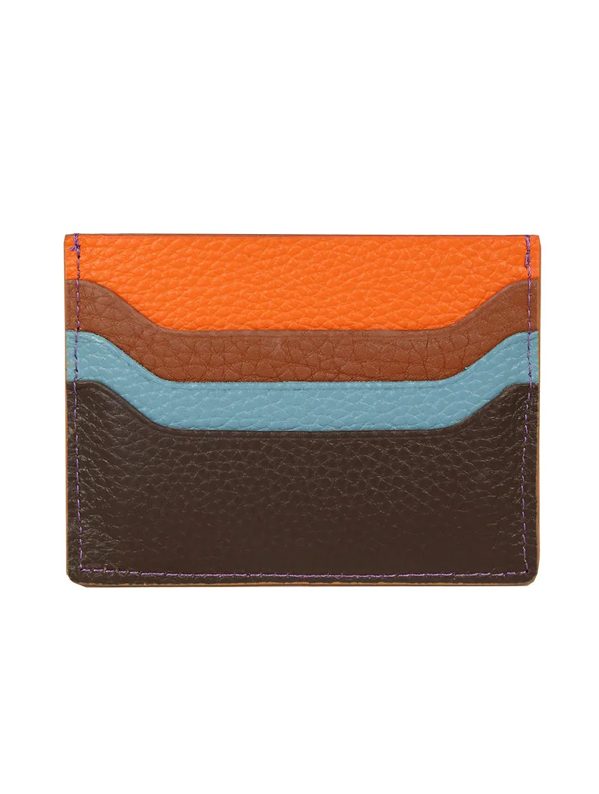 DCLIC Racer Stripe Credit Card Wallet - Chocolate