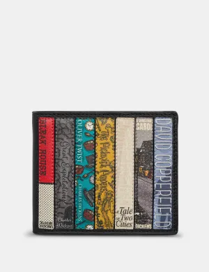 Dickens Bookworm Black Leather Wallet