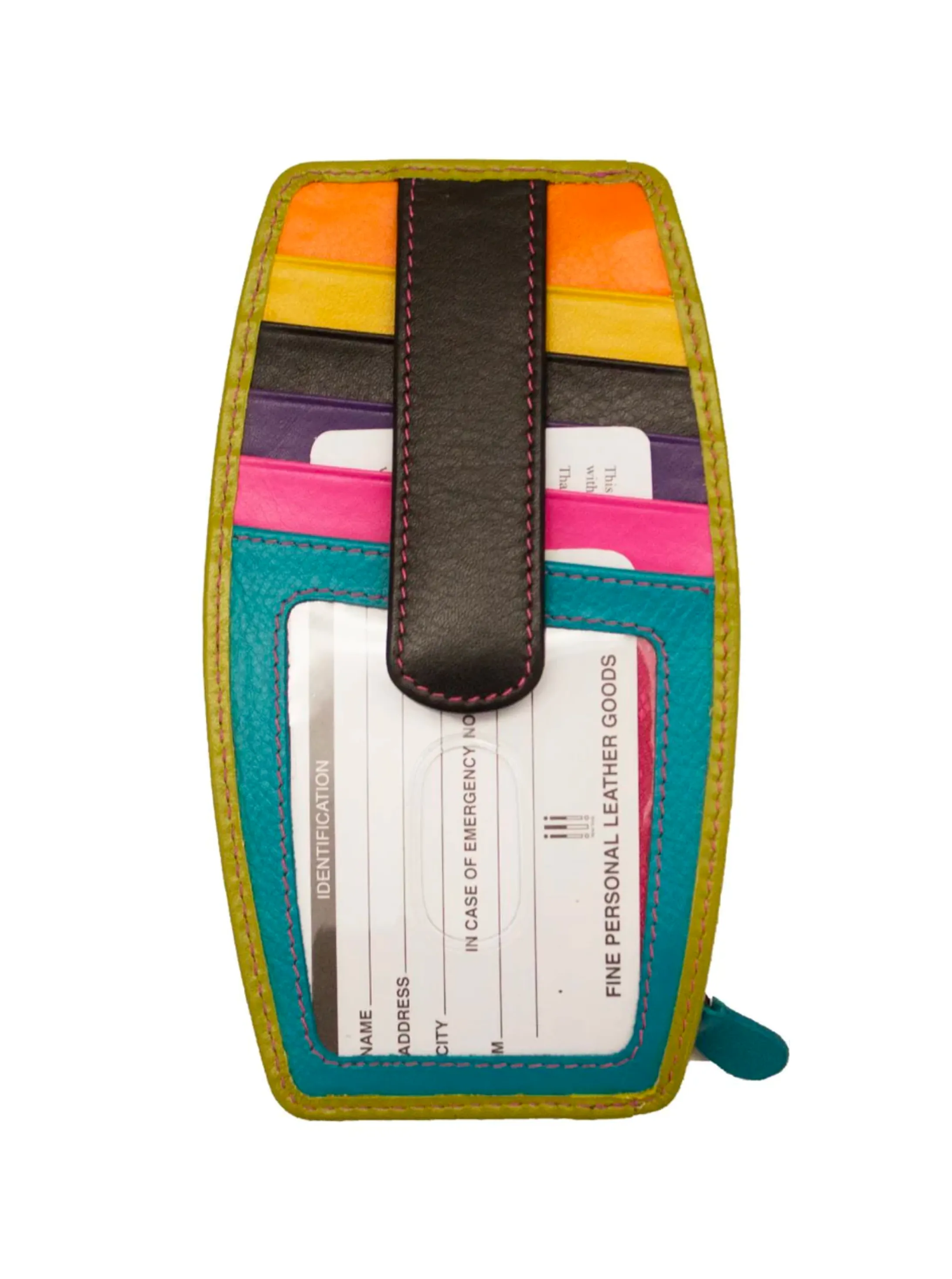 Double Sided Credit Card Holder [BLK Brights-7804]