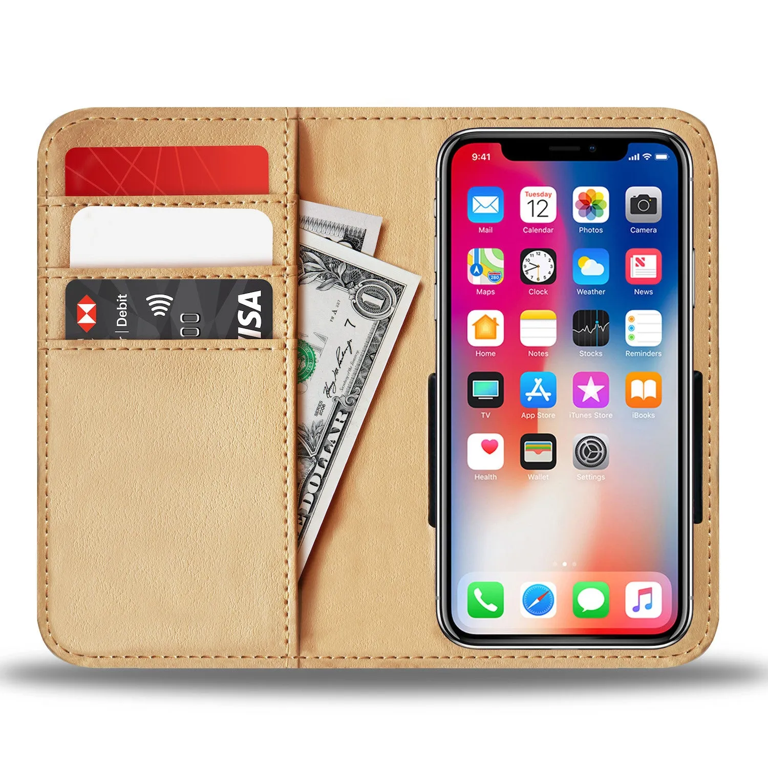Flowers and Cats Wallet Case