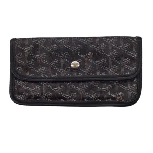 Goyard Black Coated Canvas Goyardine Wallet