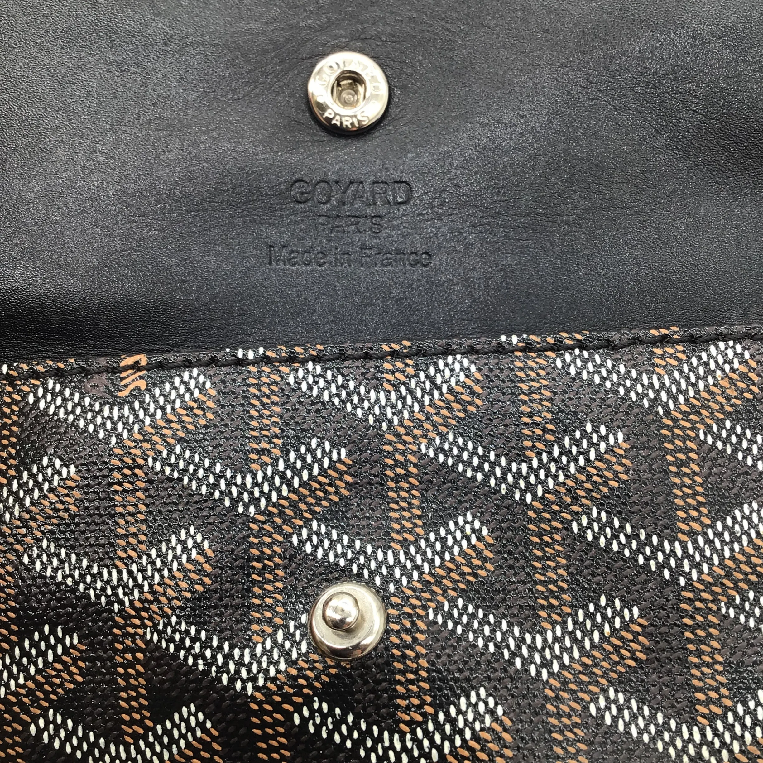 Goyard Black Coated Canvas Goyardine Wallet