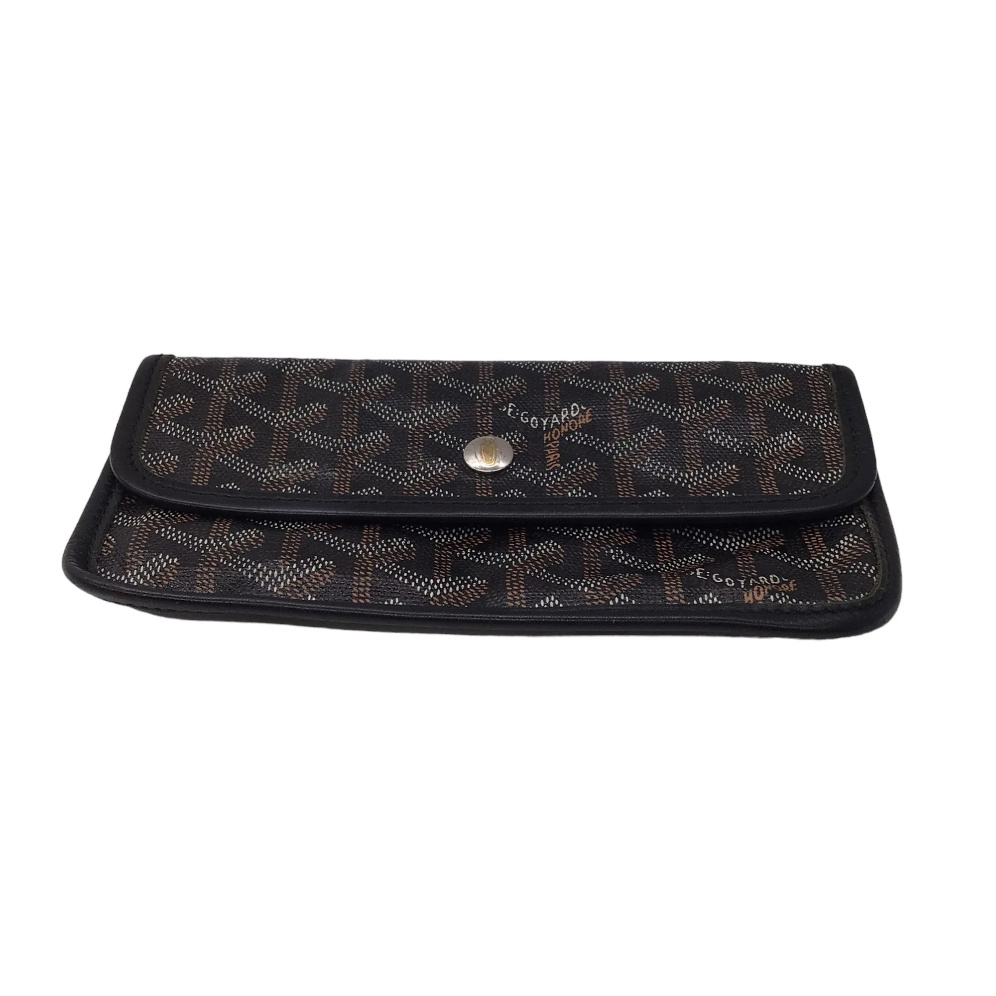 Goyard Black Coated Canvas Goyardine Wallet