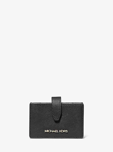 Jet Set Travel Medium Saffiano Leather Accordion Card Case