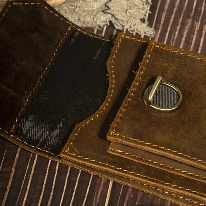 Men's Crazy Horse Leather Mobile Cigarette Case