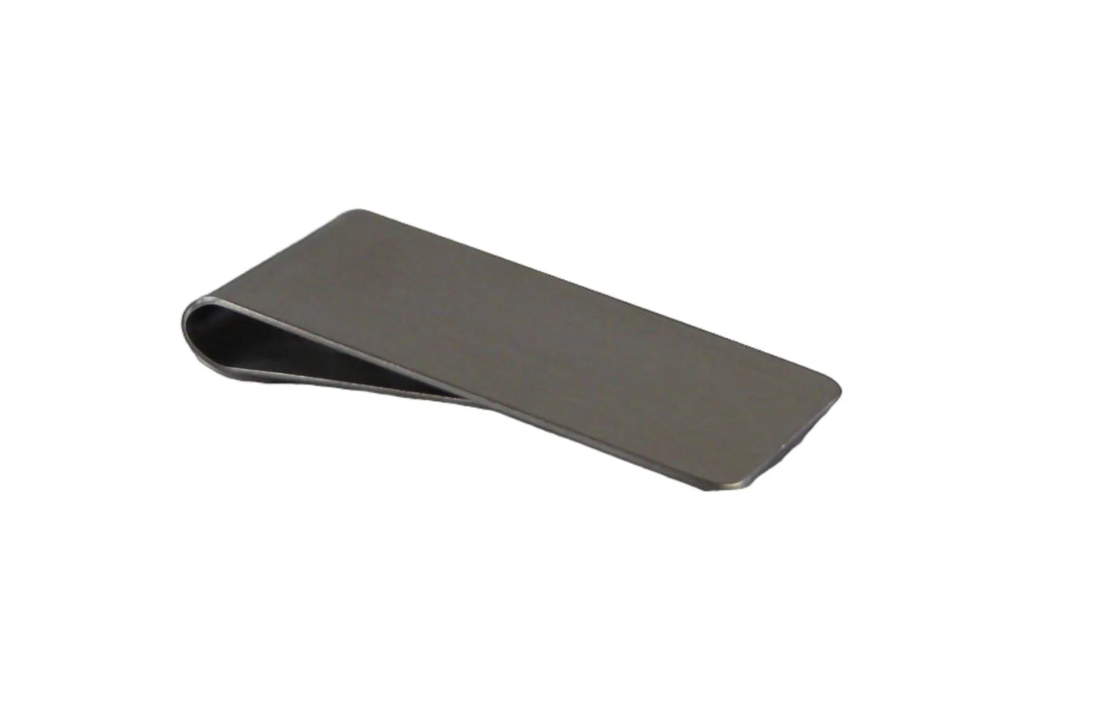 Mens Silver 2.5cms Wide Solid Money Clip