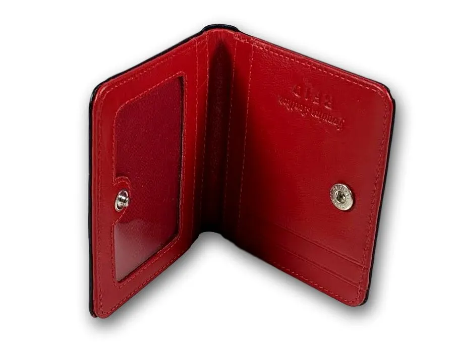 Mini Snap Leather Bifold Wallets