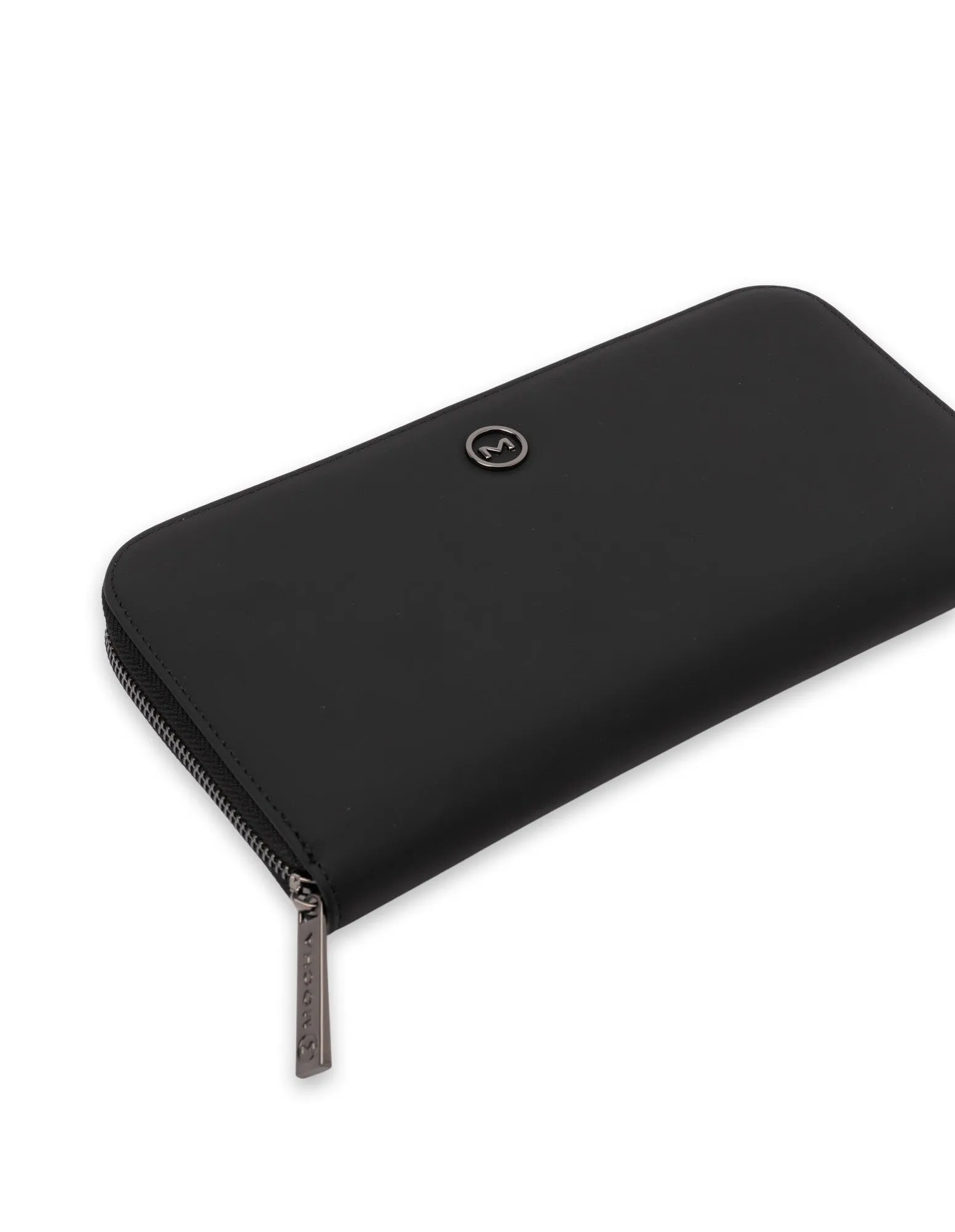 Mocha Oakley Travel Wallet- Black