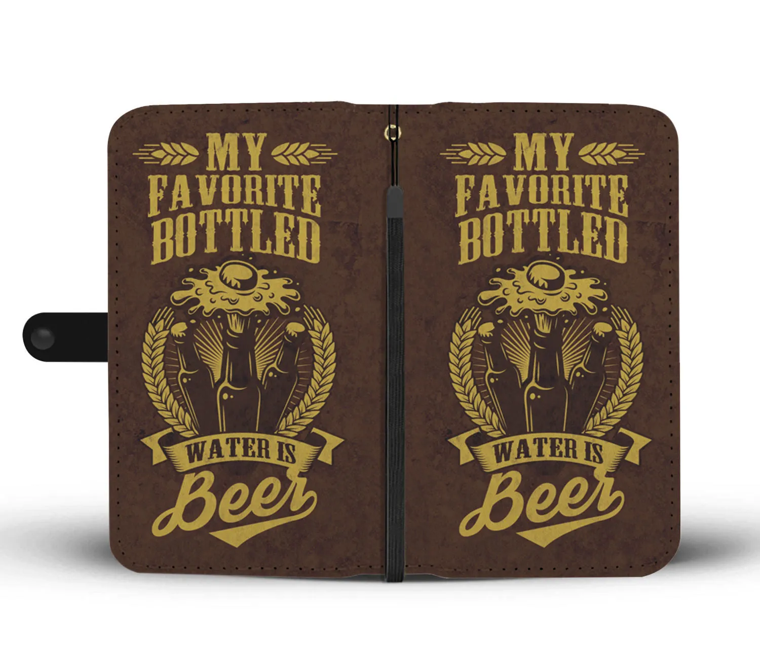 My Favorite Bottle Water Wallet Case