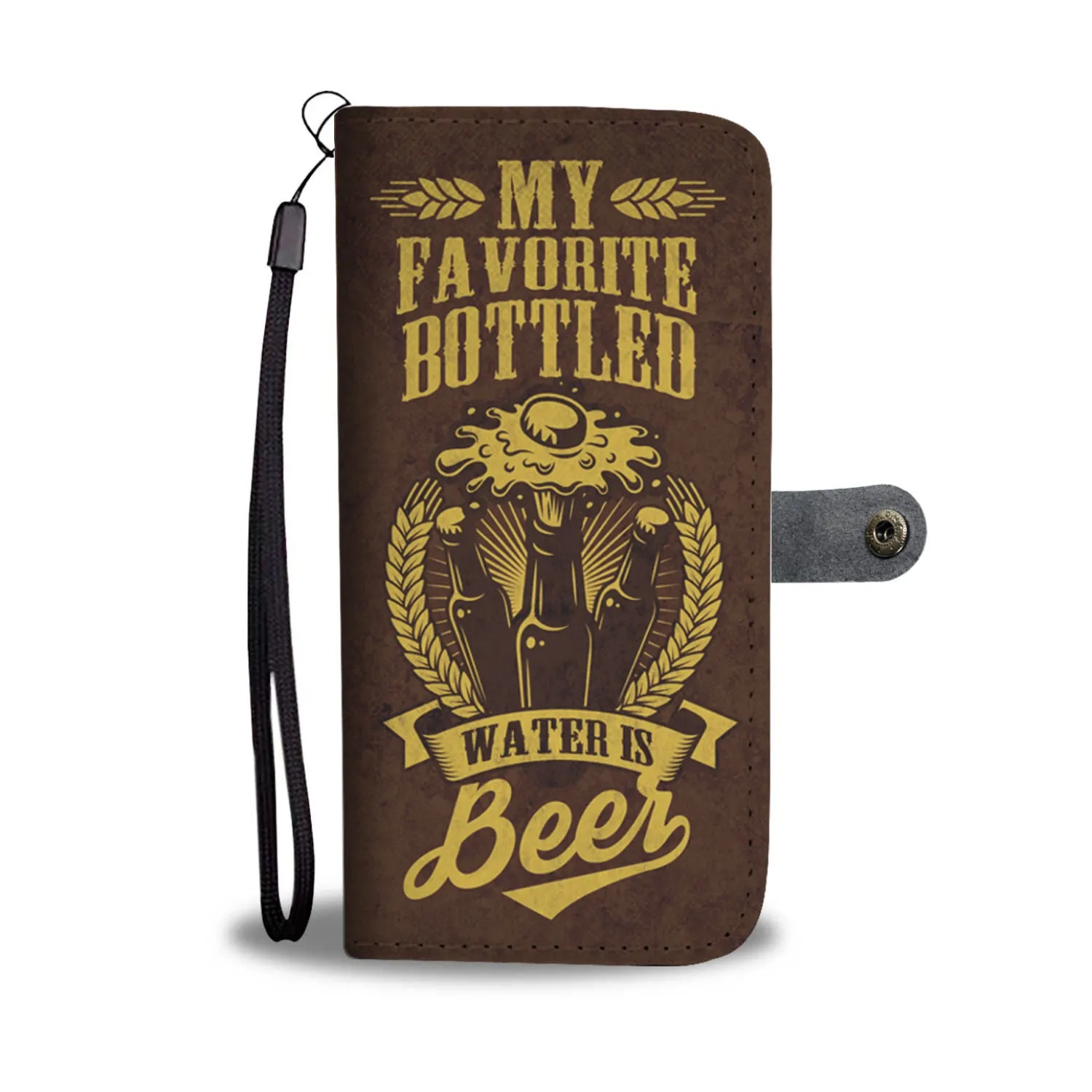 My Favorite Bottle Water Wallet Case