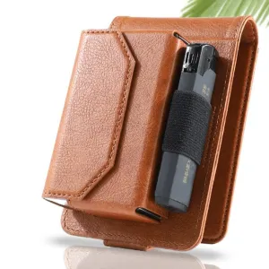 PU Leather Cigarette Case Wallet Card Holder