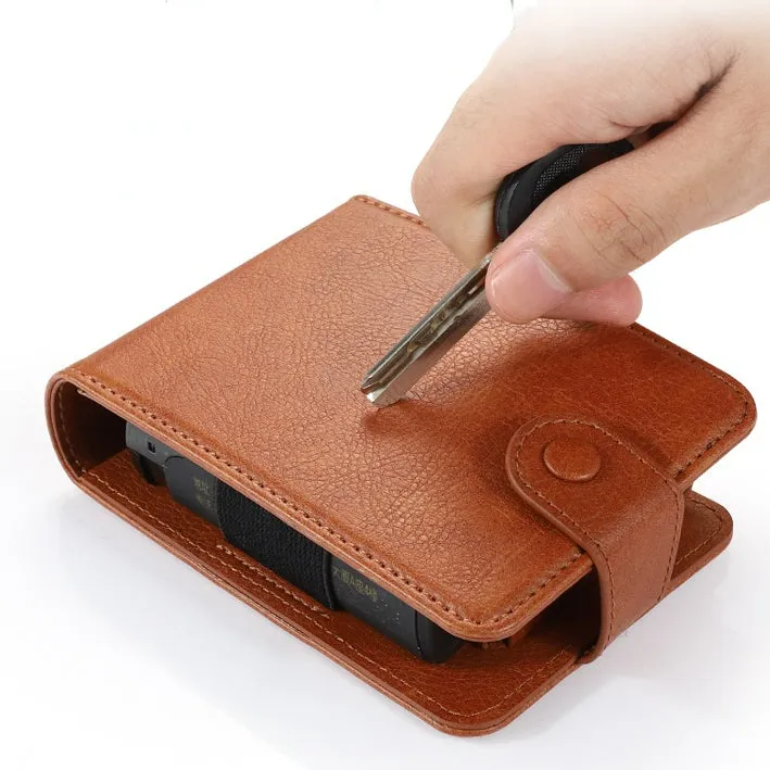 PU Leather Cigarette Case Wallet Card Holder