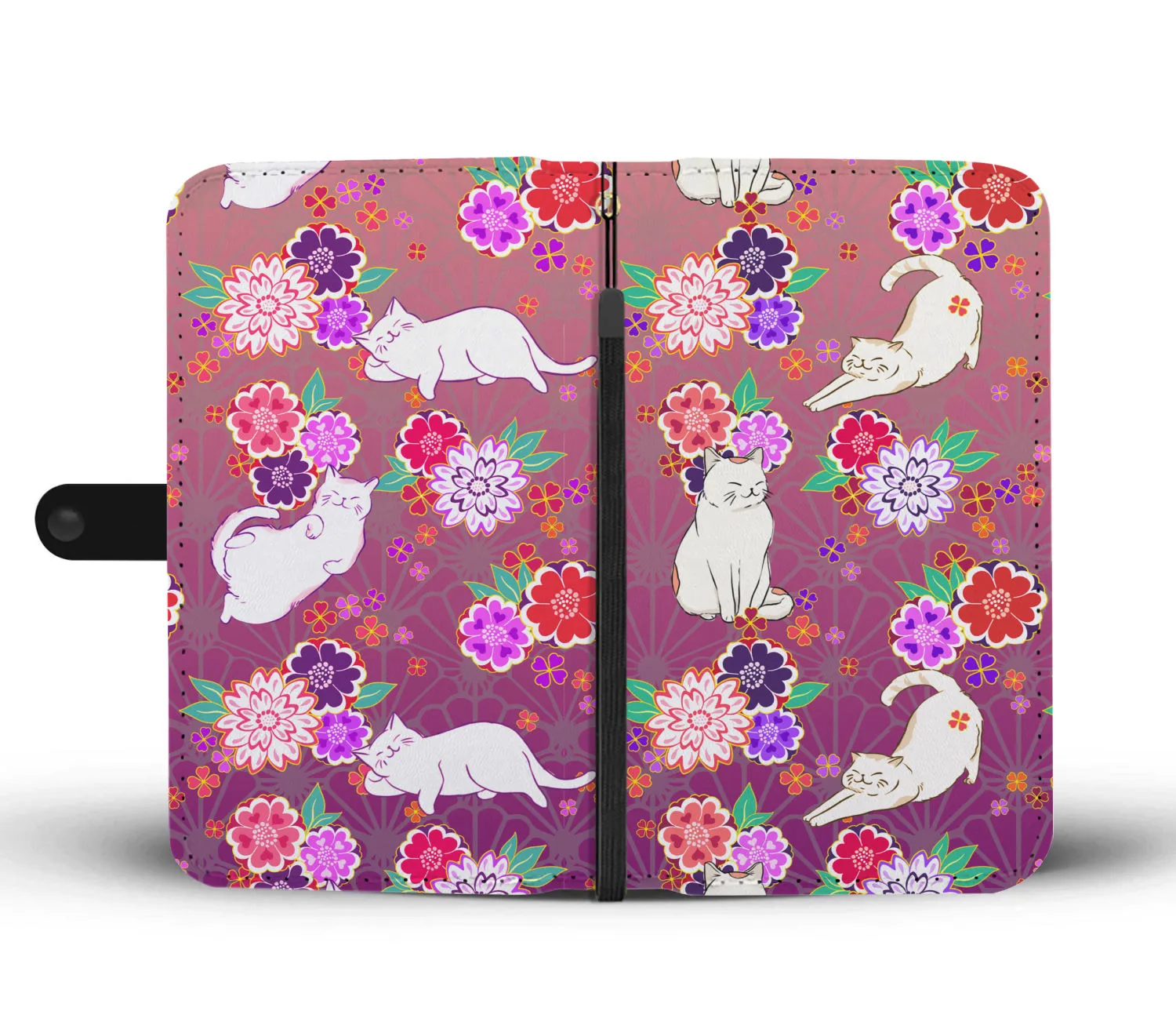 Purple Cats Wallet Case