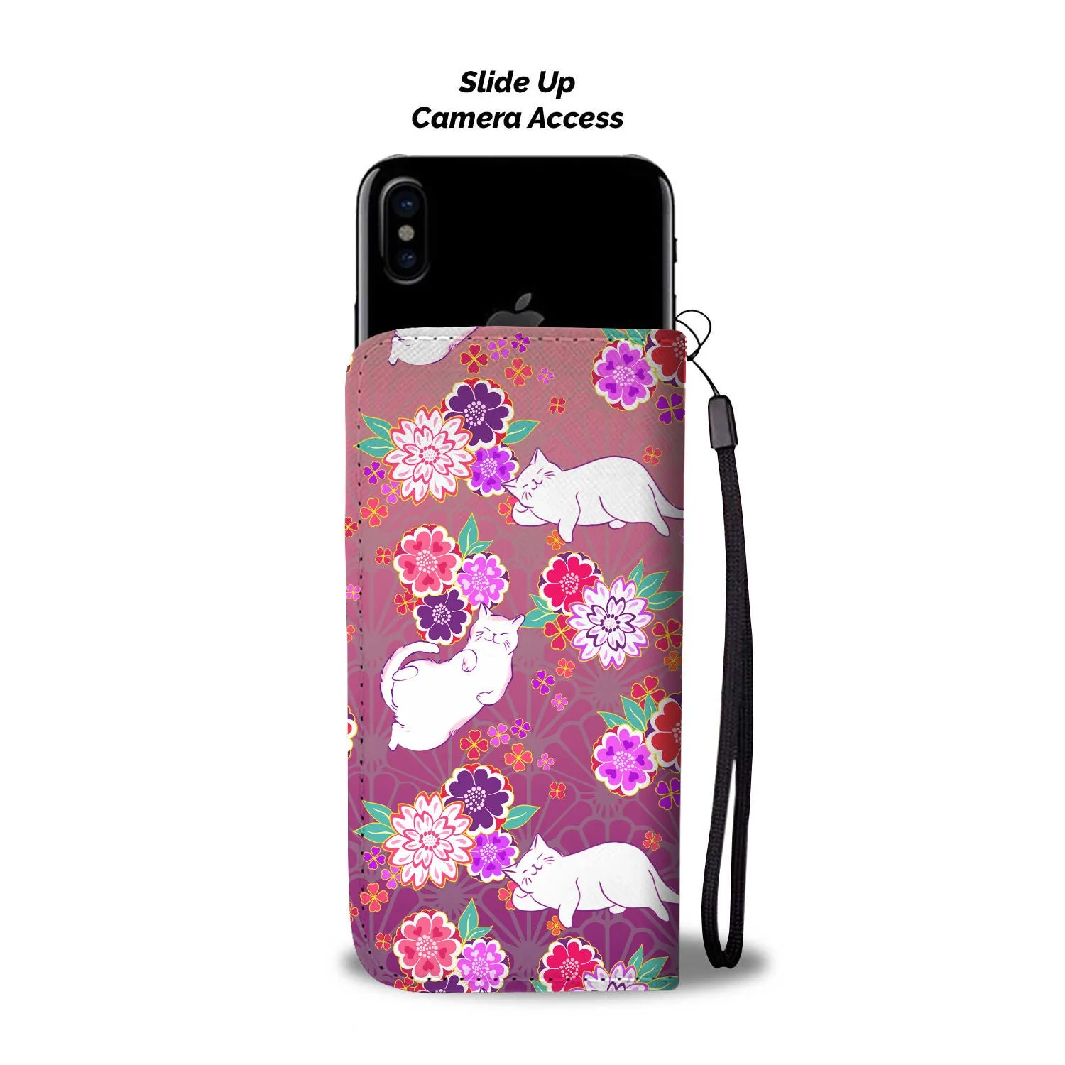 Purple Cats Wallet Case