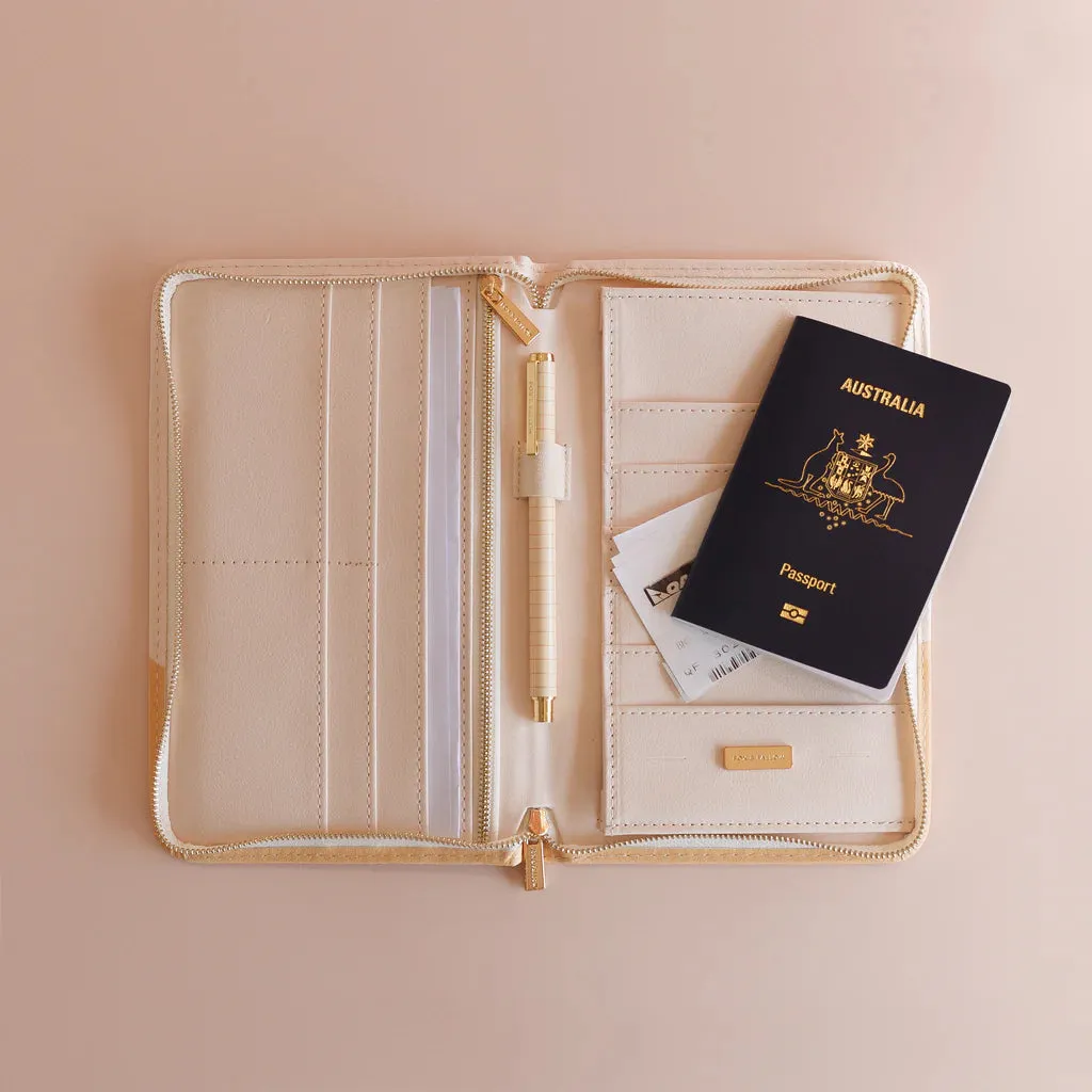 Rust Swirl Travel Wallet
