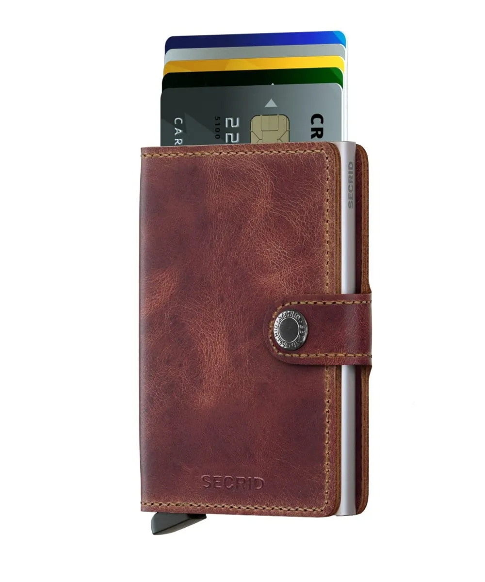 Secrid Mini Wallet- Vintage Brown