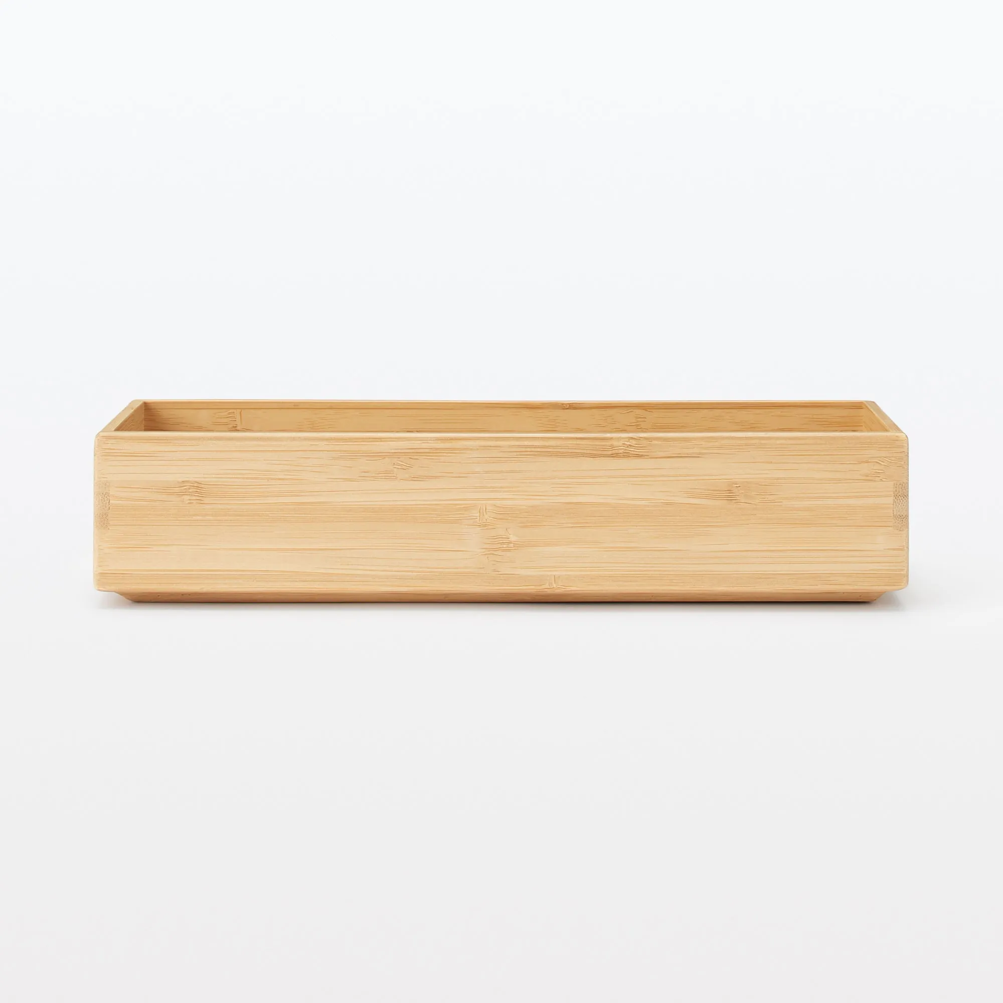 Stackable Bamboo Organiser Box - Small W8.5 x D26 x H5.5 cm