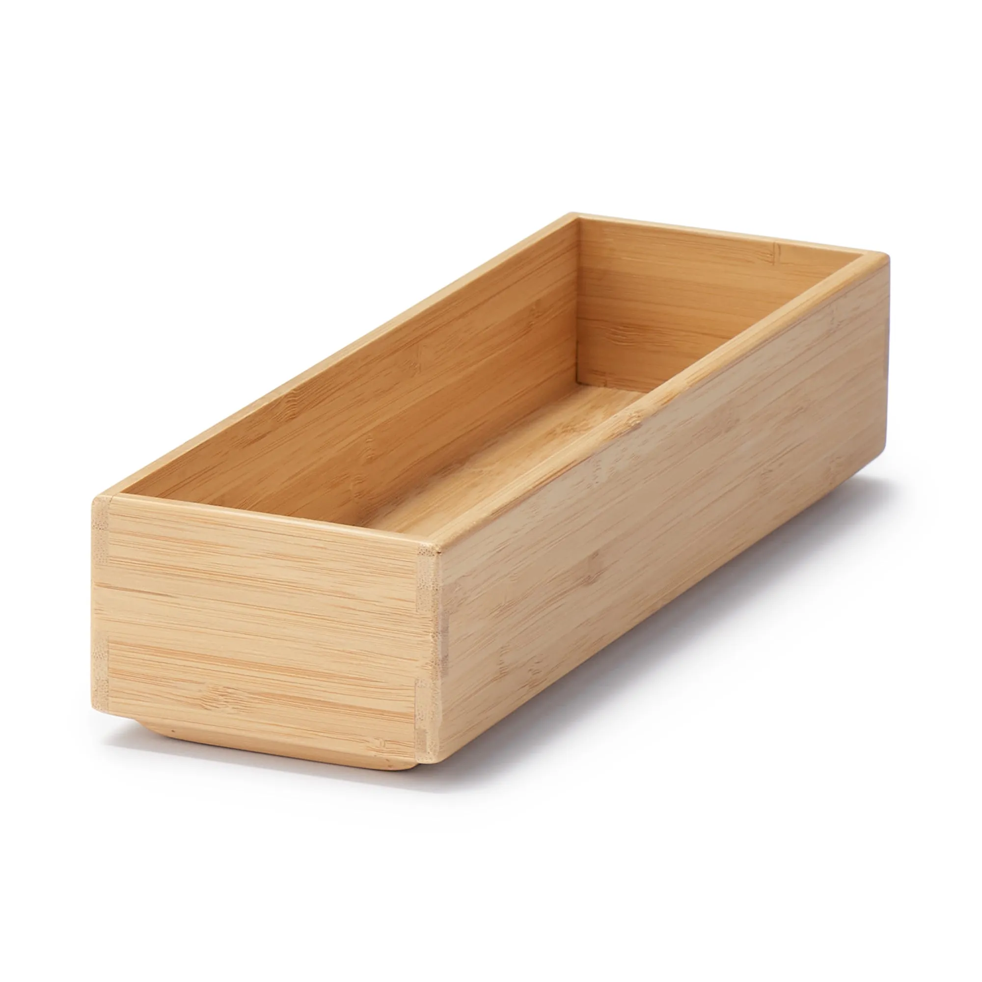Stackable Bamboo Organiser Box - Small W8.5 x D26 x H5.5 cm