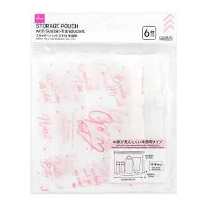 Storage Pouch with Gusset - Translucent - A6