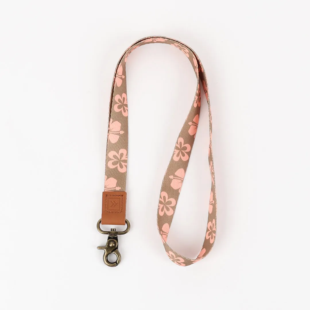 Thread Wallets Hawaiian Floral Neck Lanyard