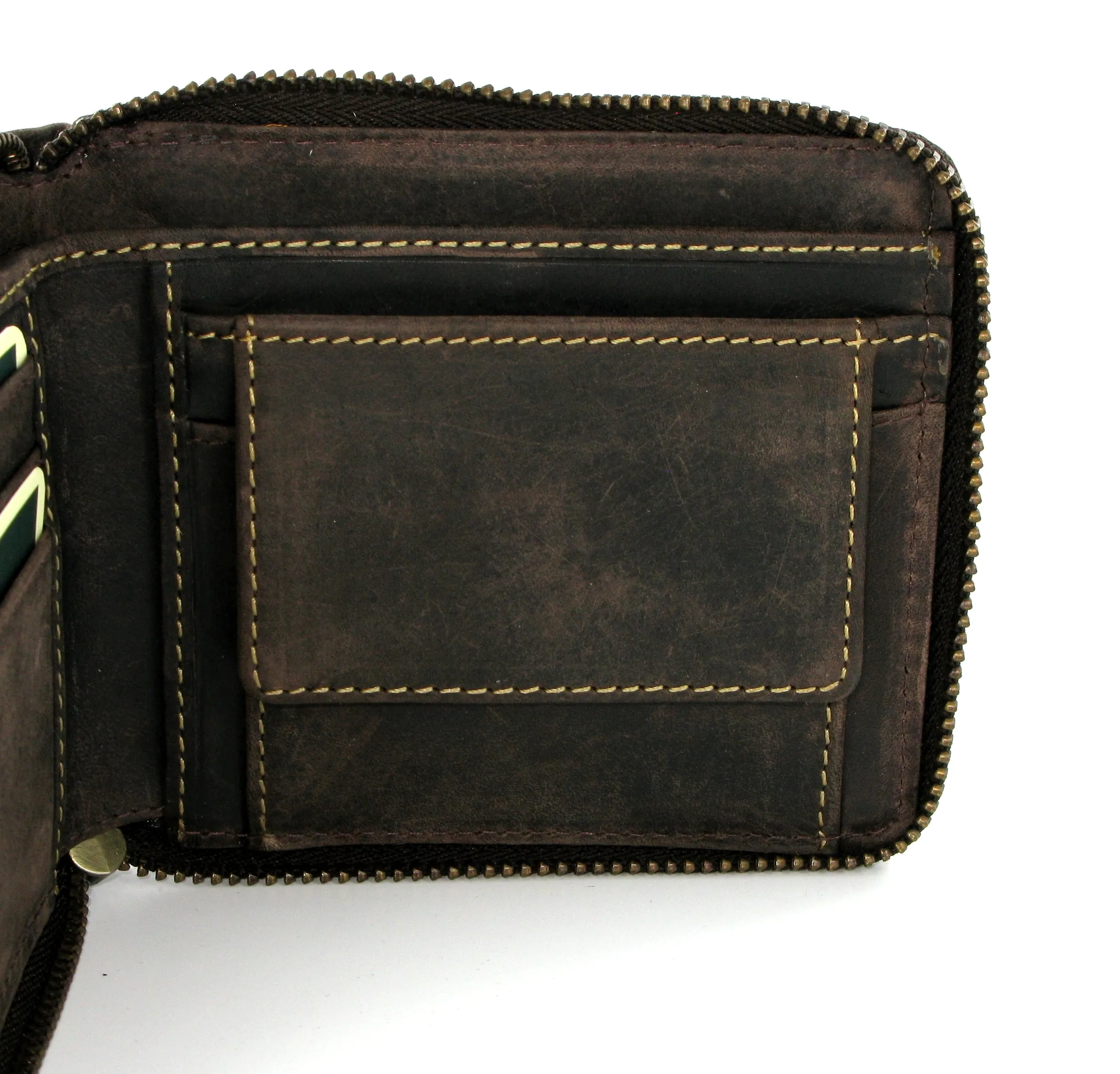 Visconti Bullet Zipped Leather Wallet 702