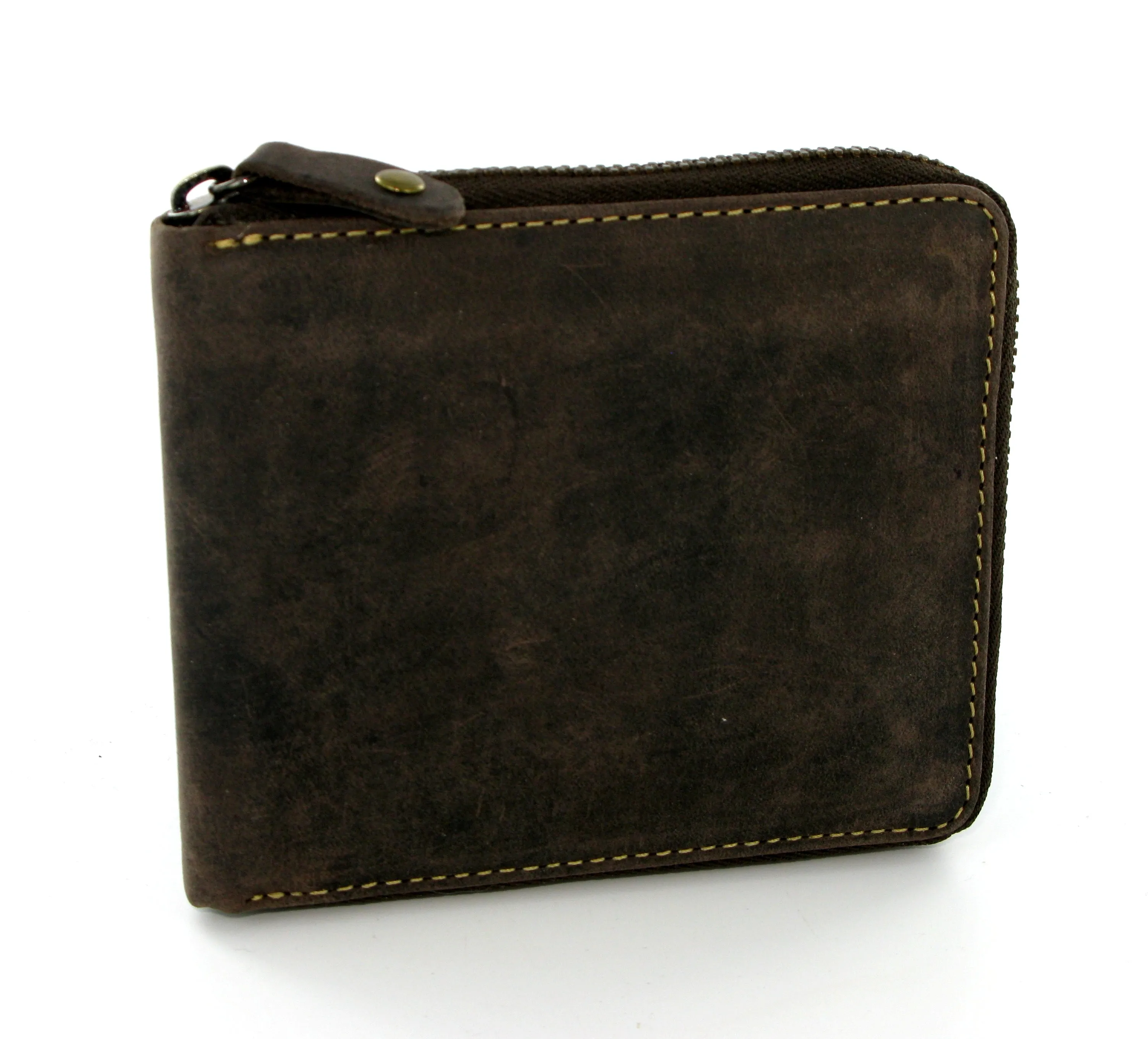 Visconti Bullet Zipped Leather Wallet 702
